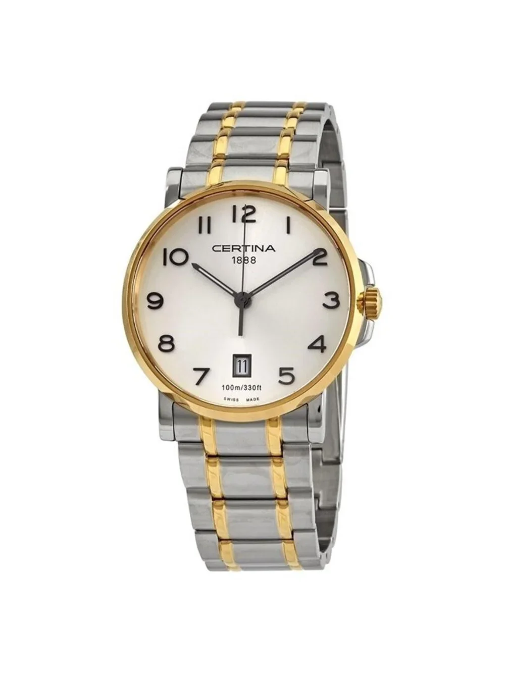 NWT Certina DS Caimano Quartz Silver Dial Men's Watch